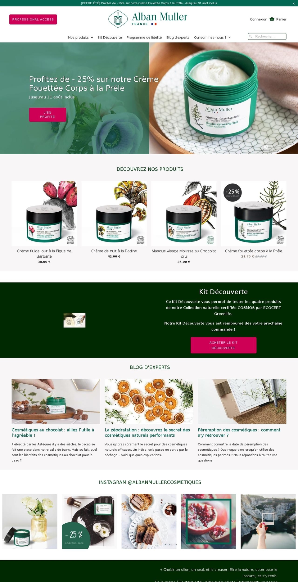 albanmuller.com shopify website screenshot