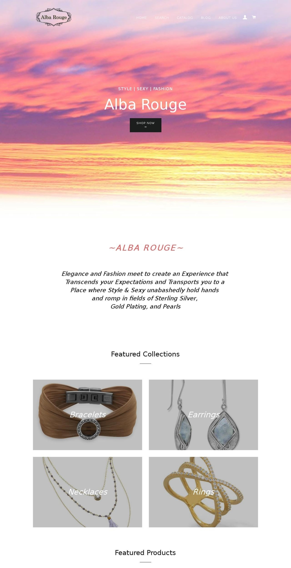 albarouge.com shopify website screenshot