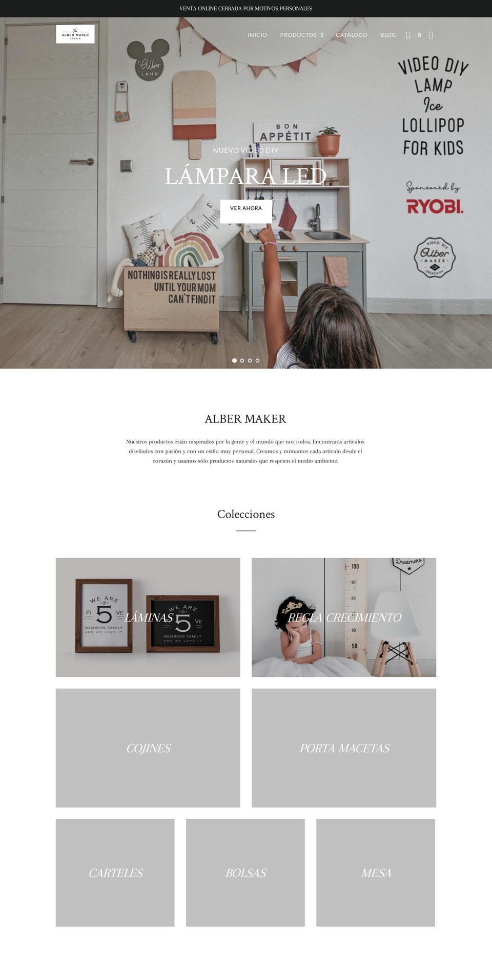 albermaker.com — Shopify storefront screenshot