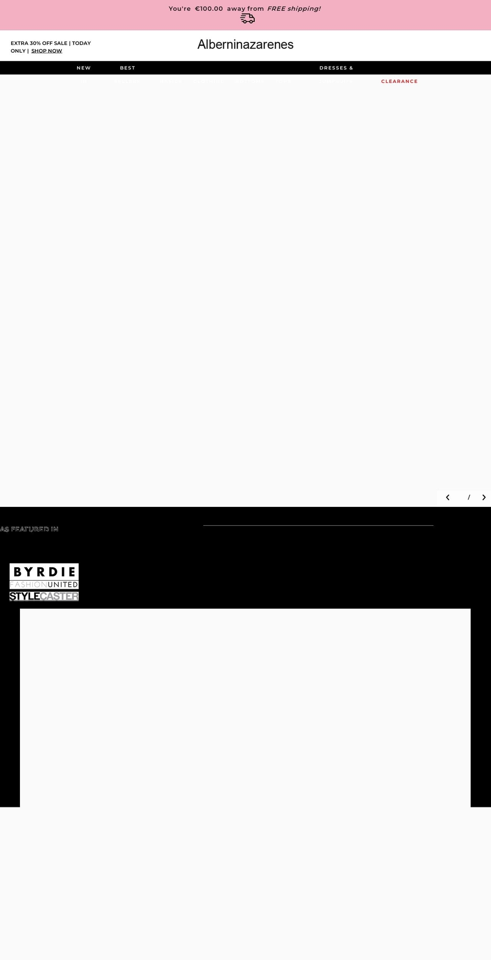 alberninazarenes.com shopify website screenshot