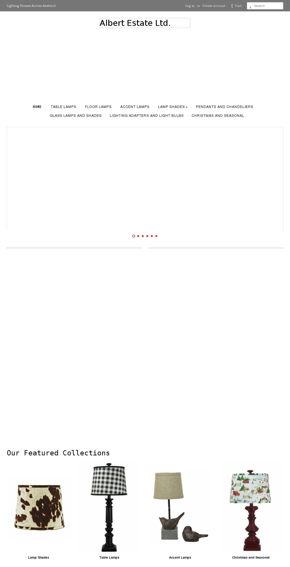 albertestateltd.com shopify website screenshot
