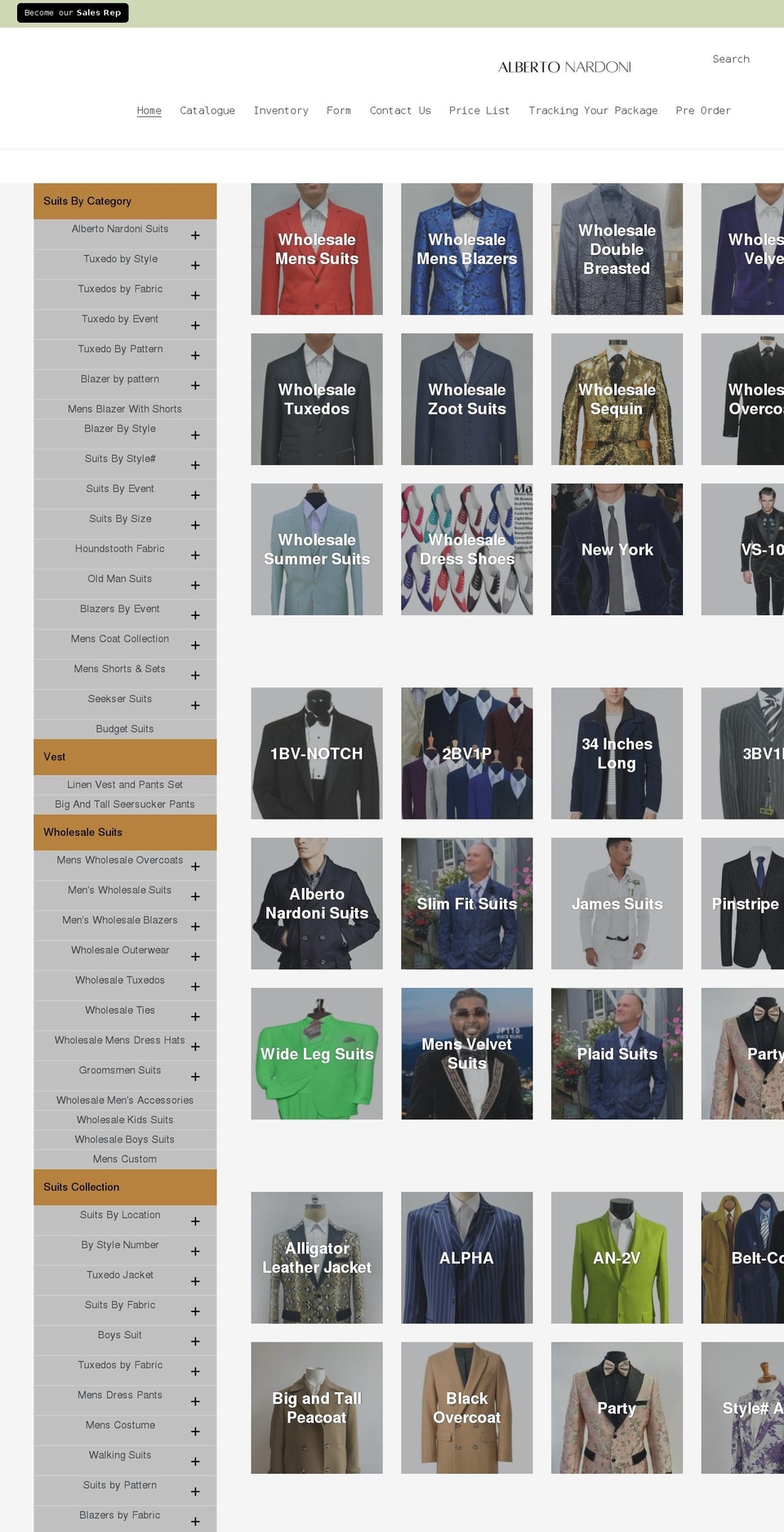 albertonardoni.com shopify website screenshot