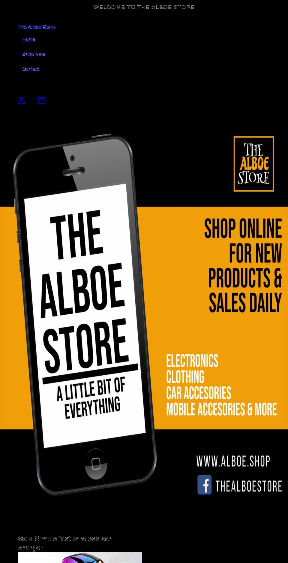 alboe.shop shopify website screenshot