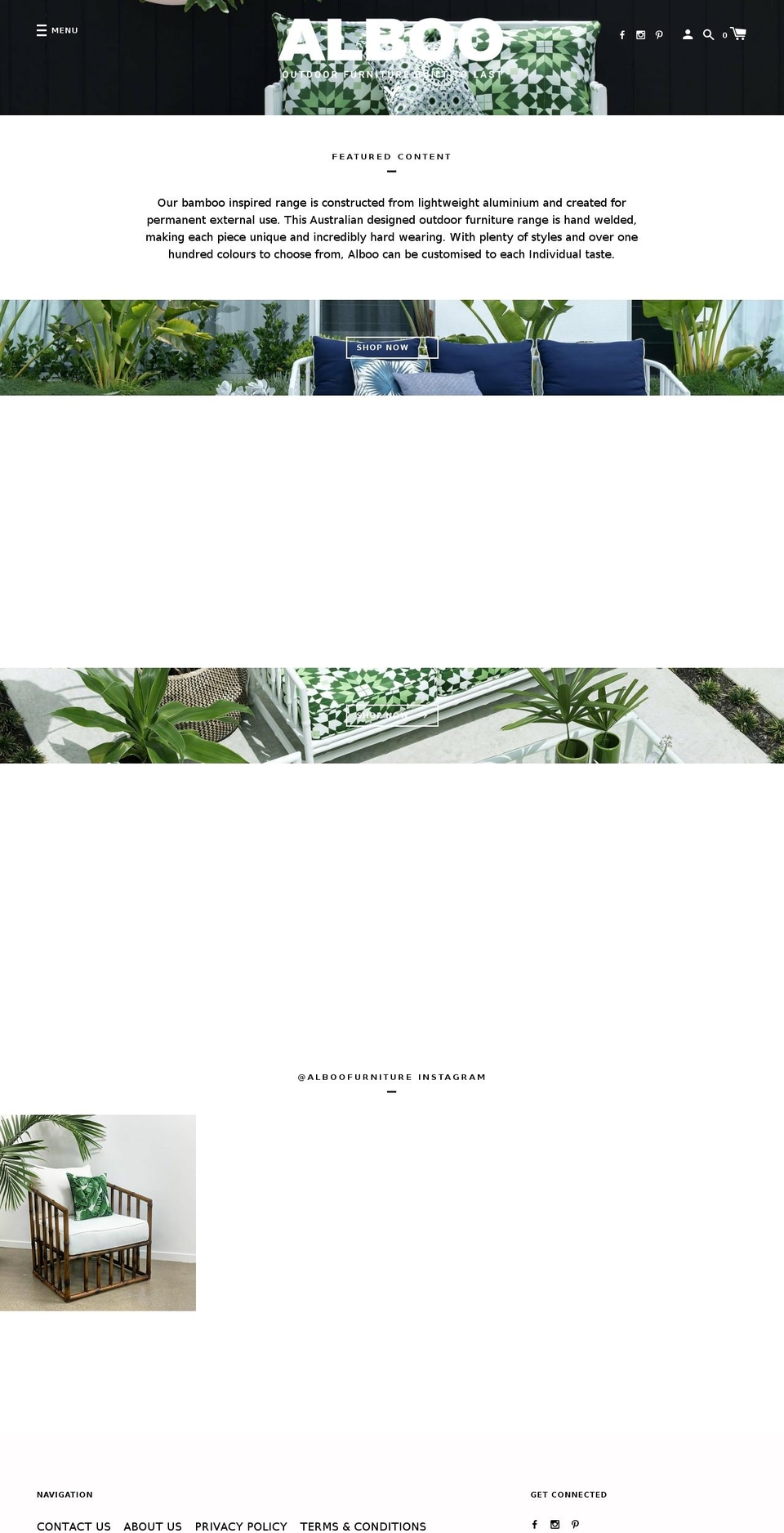 alboo.com.au shopify website screenshot