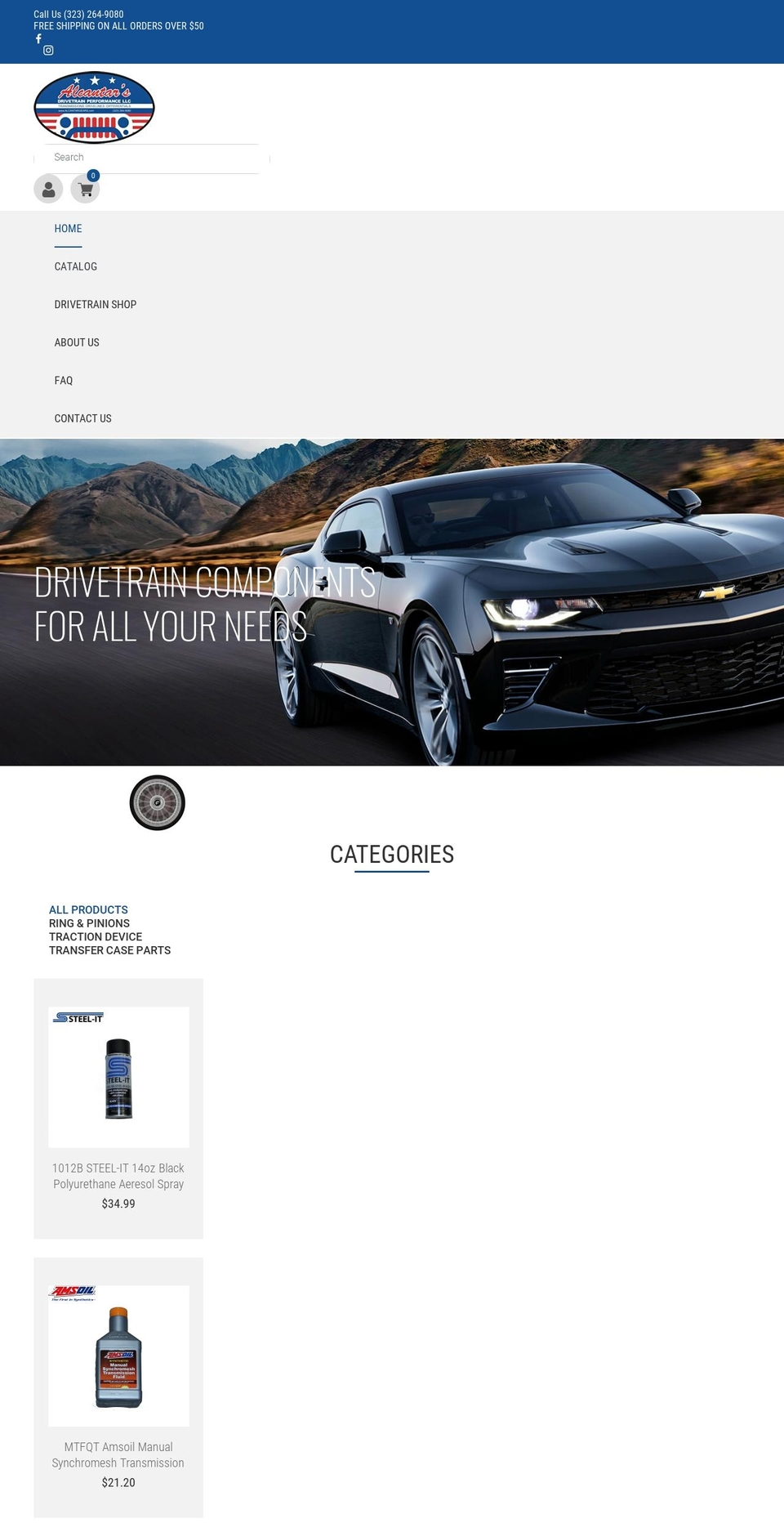 alcantargears.com shopify website screenshot