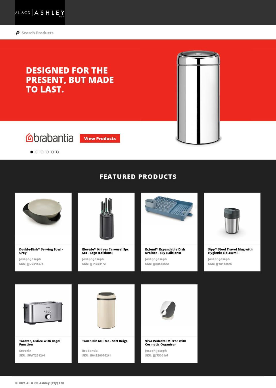alcdashley.com — Shopify storefront screenshot