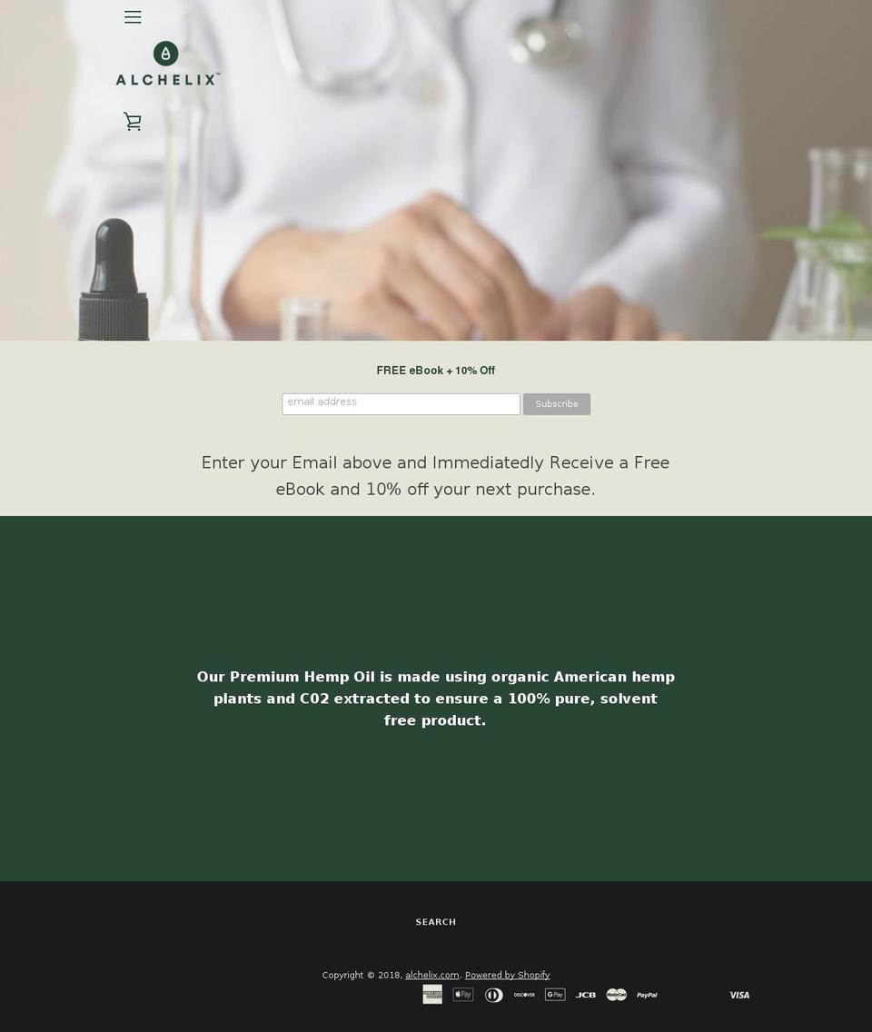 alchelix.com — Shopify storefront screenshot