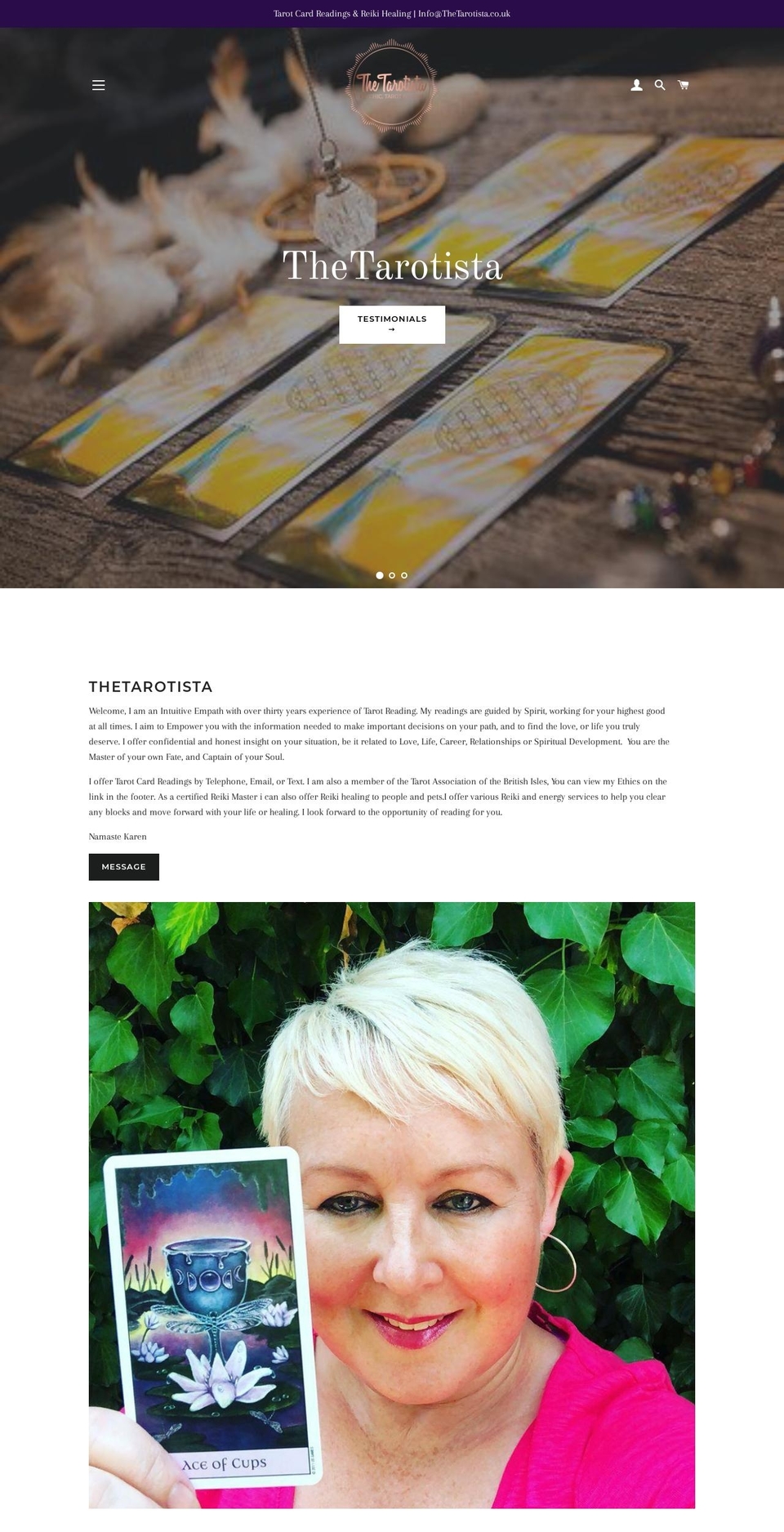 alchemist-tarot.com — Shopify storefront screenshot