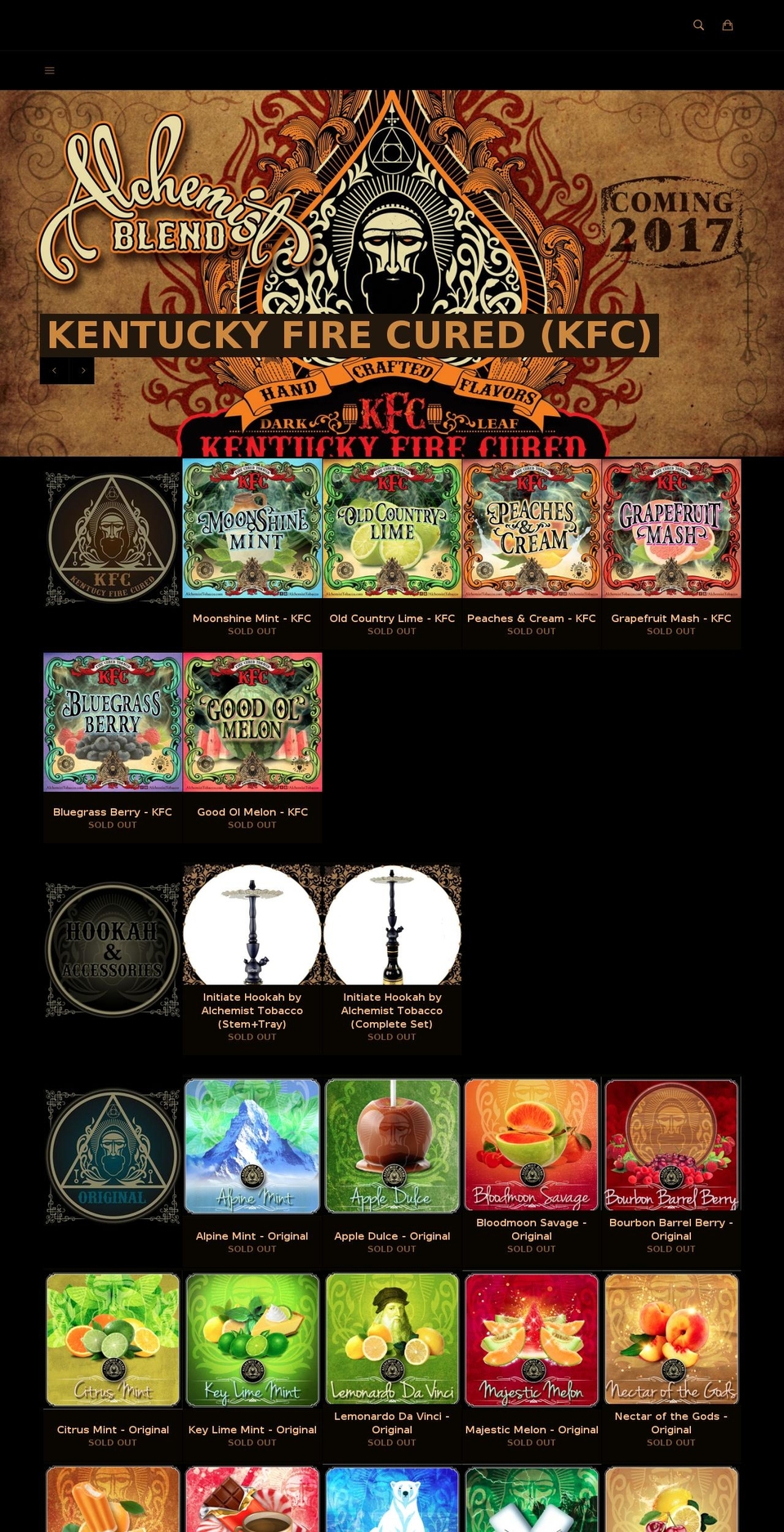 alchemistblend.com — Shopify storefront screenshot
