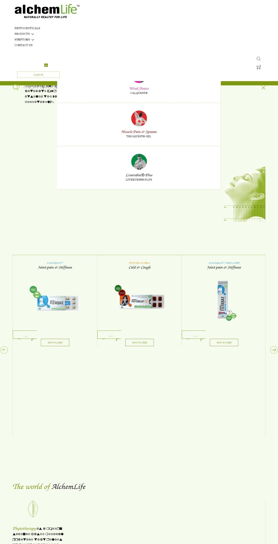 alchemlife.in shopify website screenshot