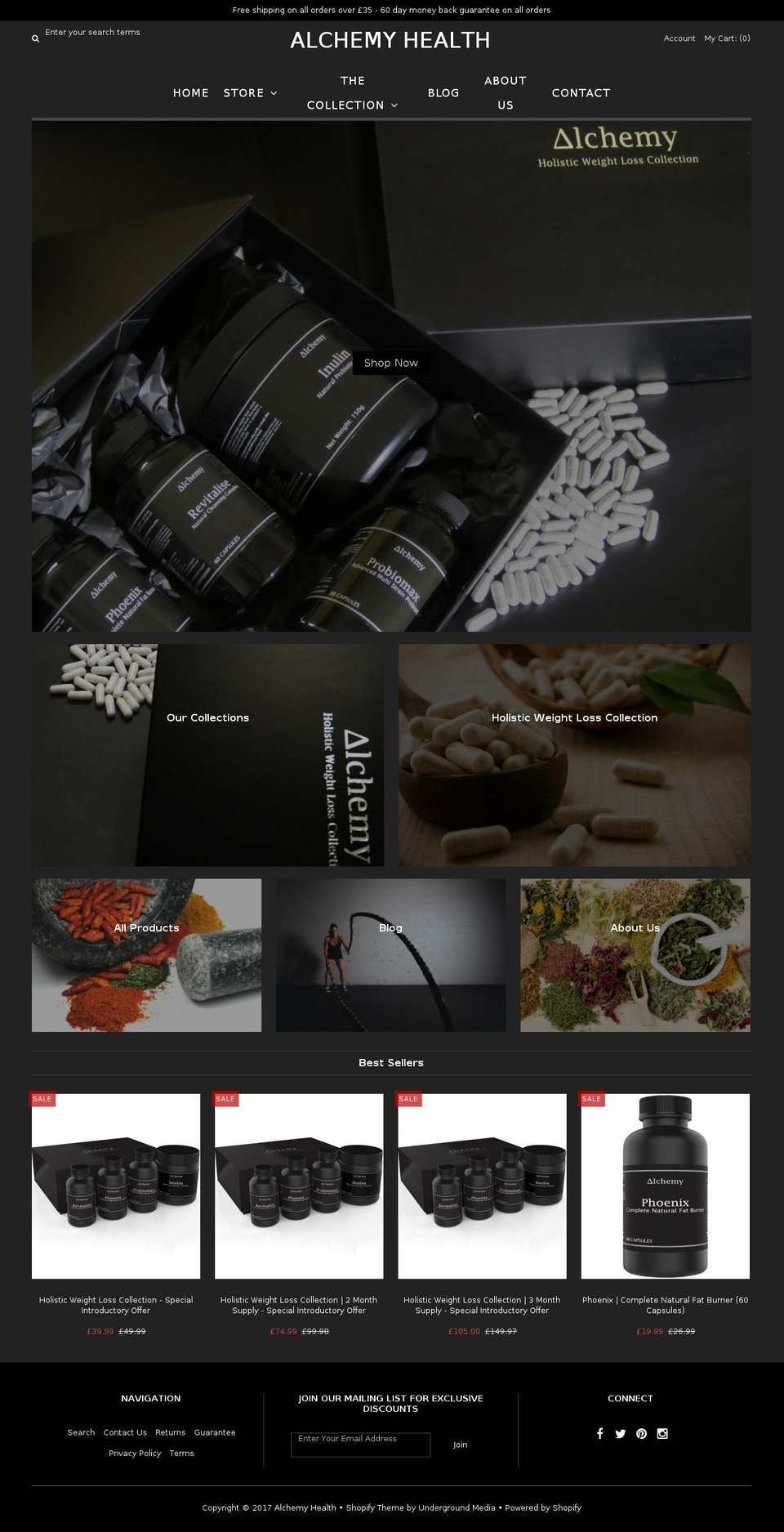 alchemy-health.com shopify website screenshot