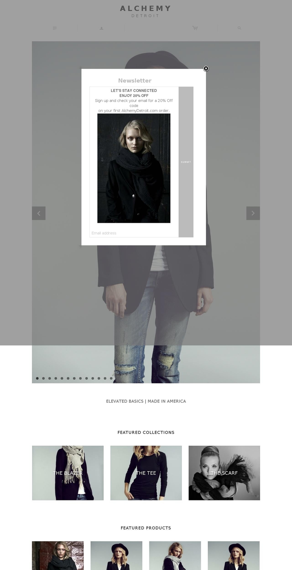 alchemydetroit.com shopify website screenshot