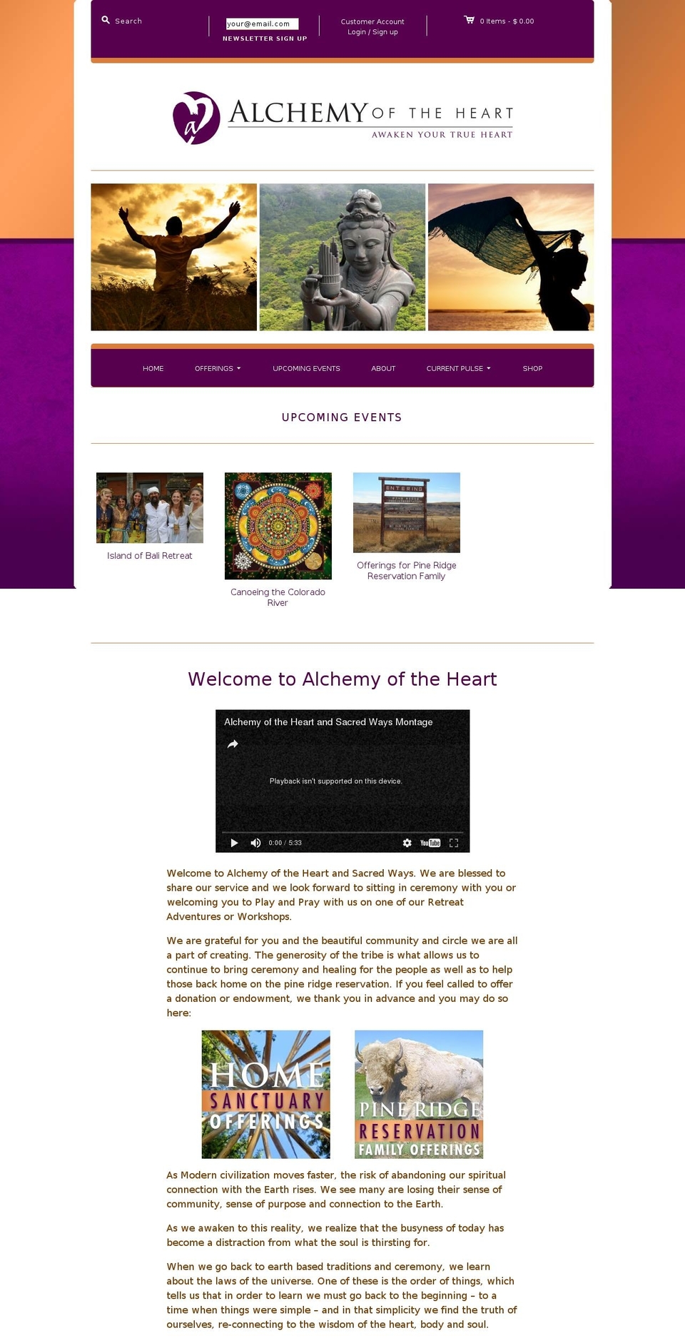 Editions Shopify theme site example alchemyoftheheart.net