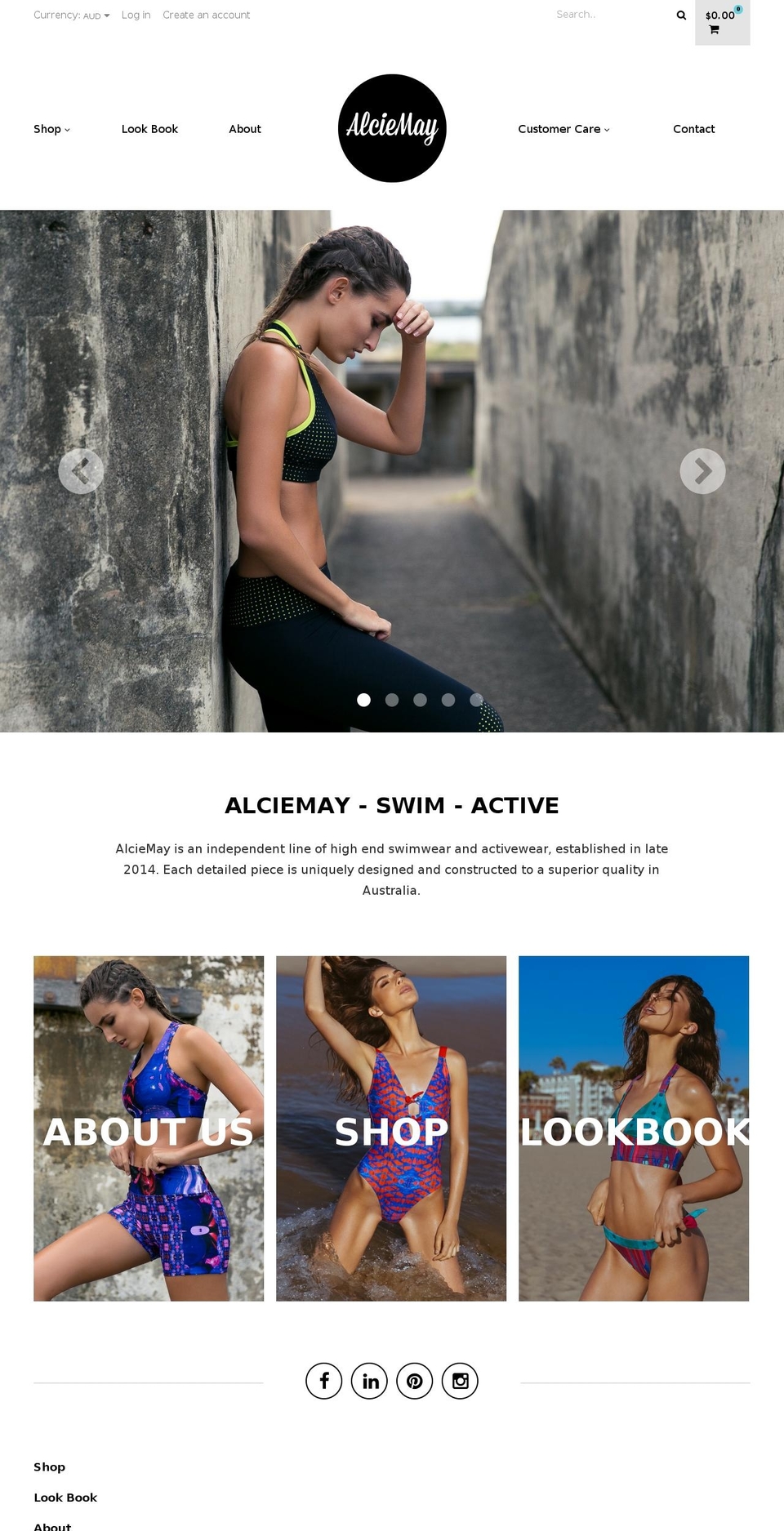 alciemay.com shopify website screenshot