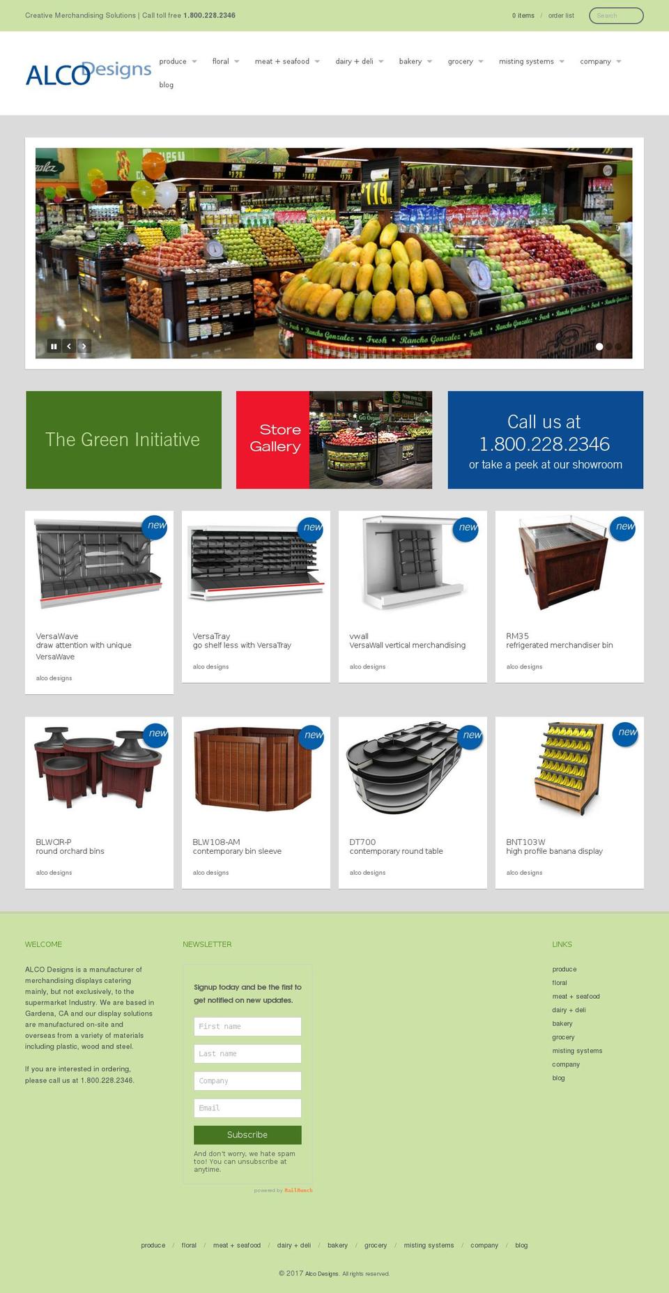 alcodesigns.com shopify website screenshot