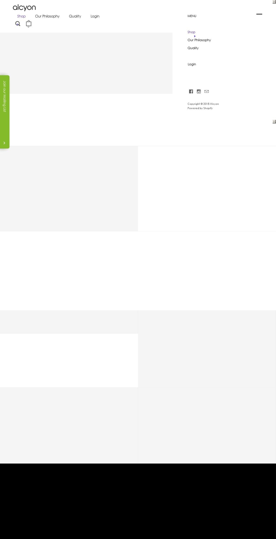 alcyonhealth.com — Shopify storefront screenshot