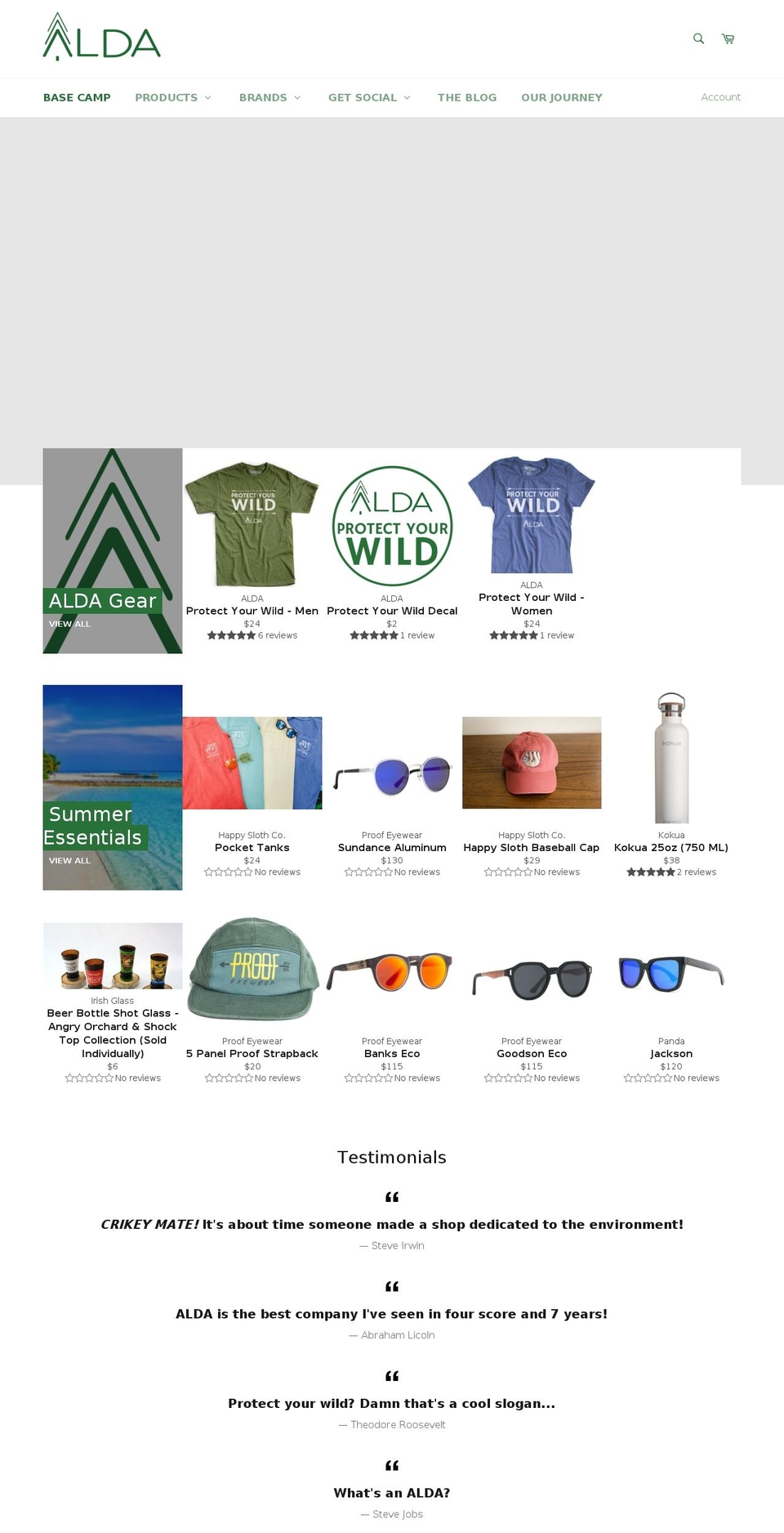 alda.life shopify website screenshot