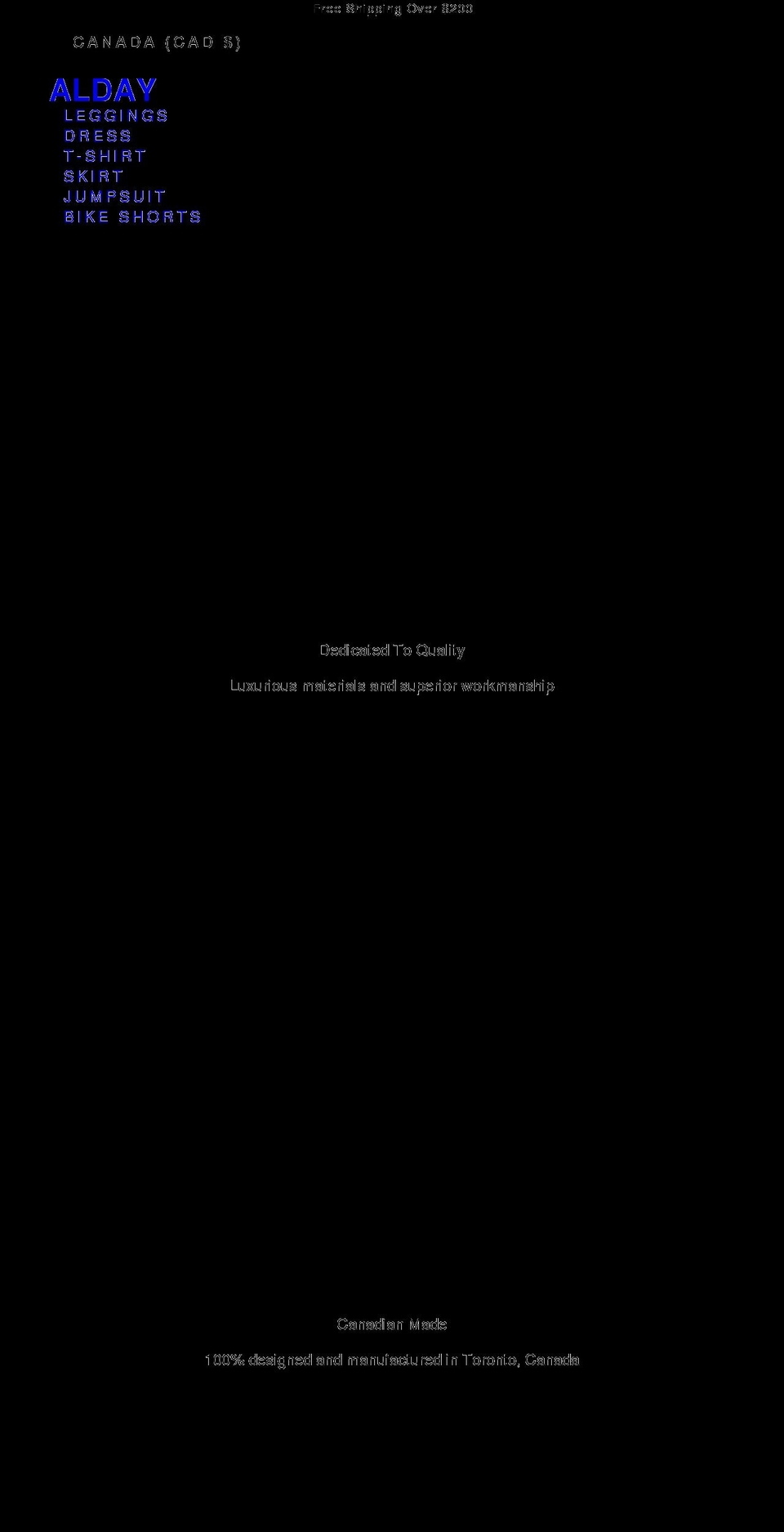 alday.ca shopify website screenshot