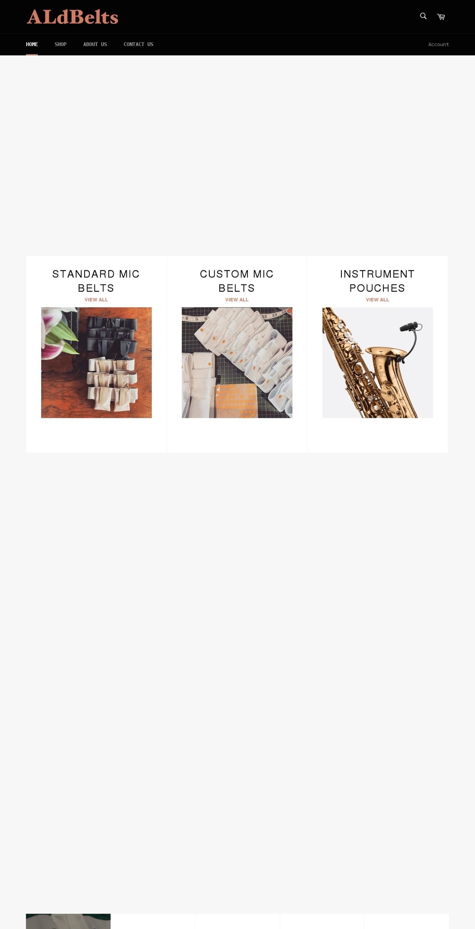 aldbelts.com shopify website screenshot