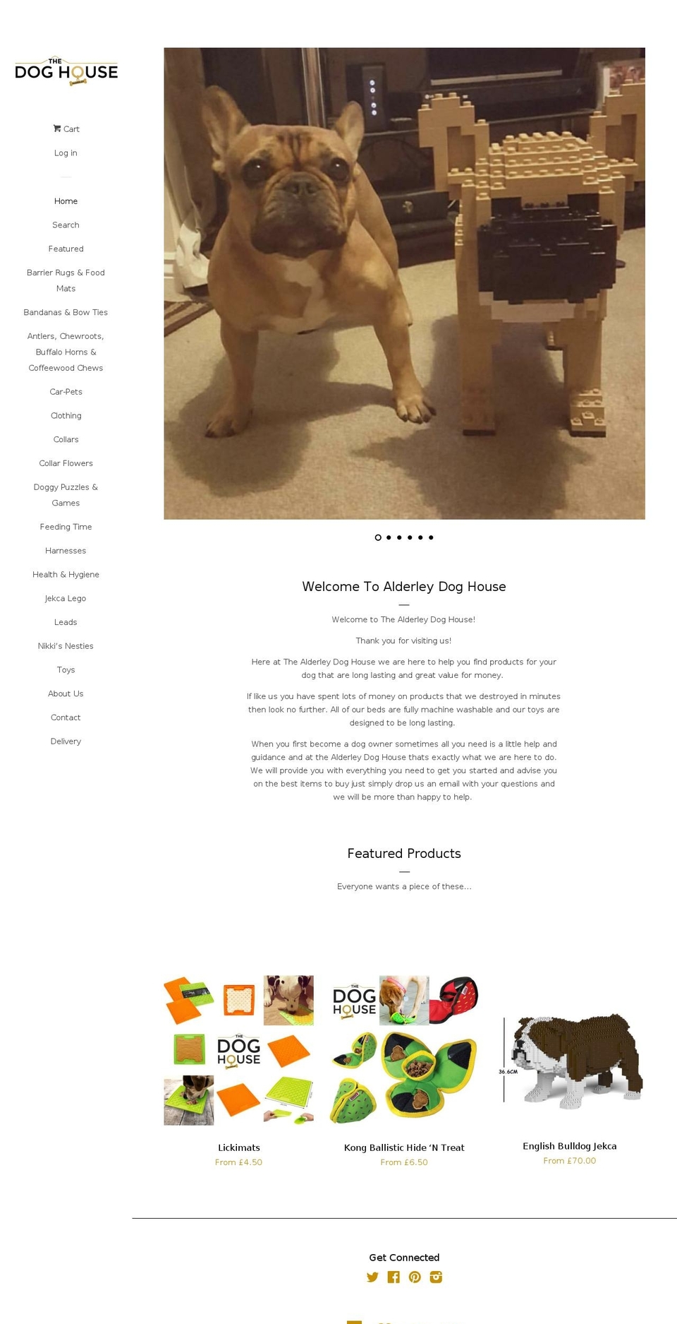 alderleydoghouse.co.uk shopify website screenshot