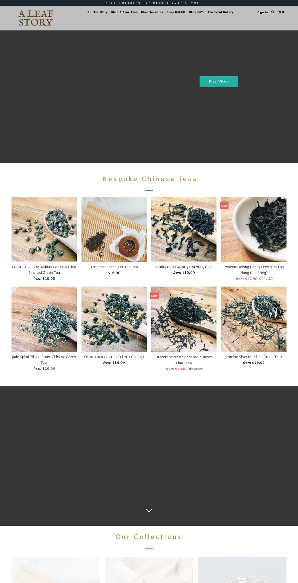 aleafstory.com.au shopify website screenshot
