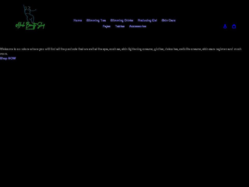 aleahbeautyshop.com shopify website screenshot