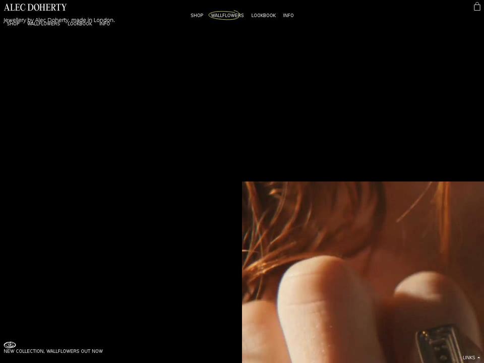 alecdohertyjewellery.com shopify website screenshot