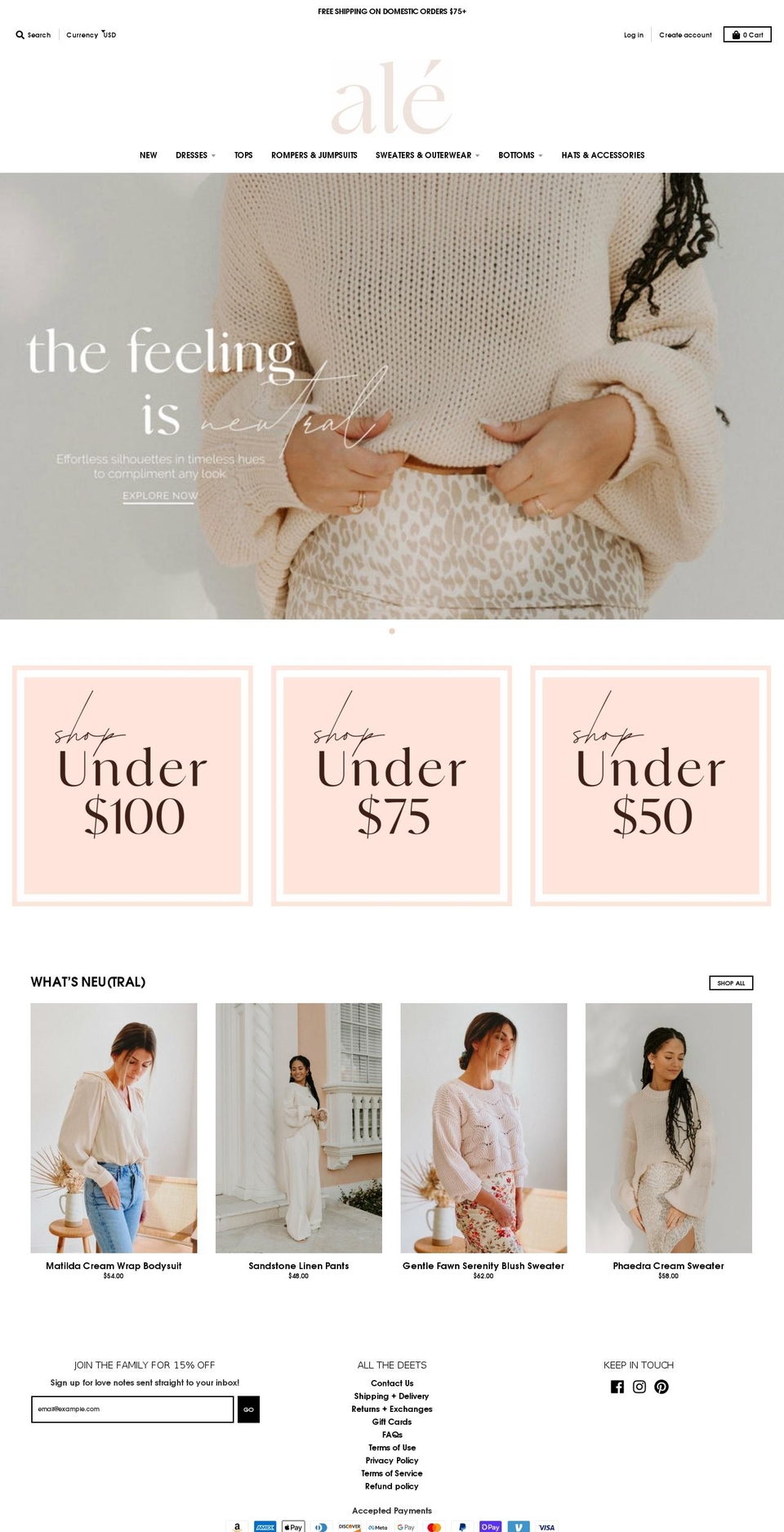 alecollective.com shopify website screenshot