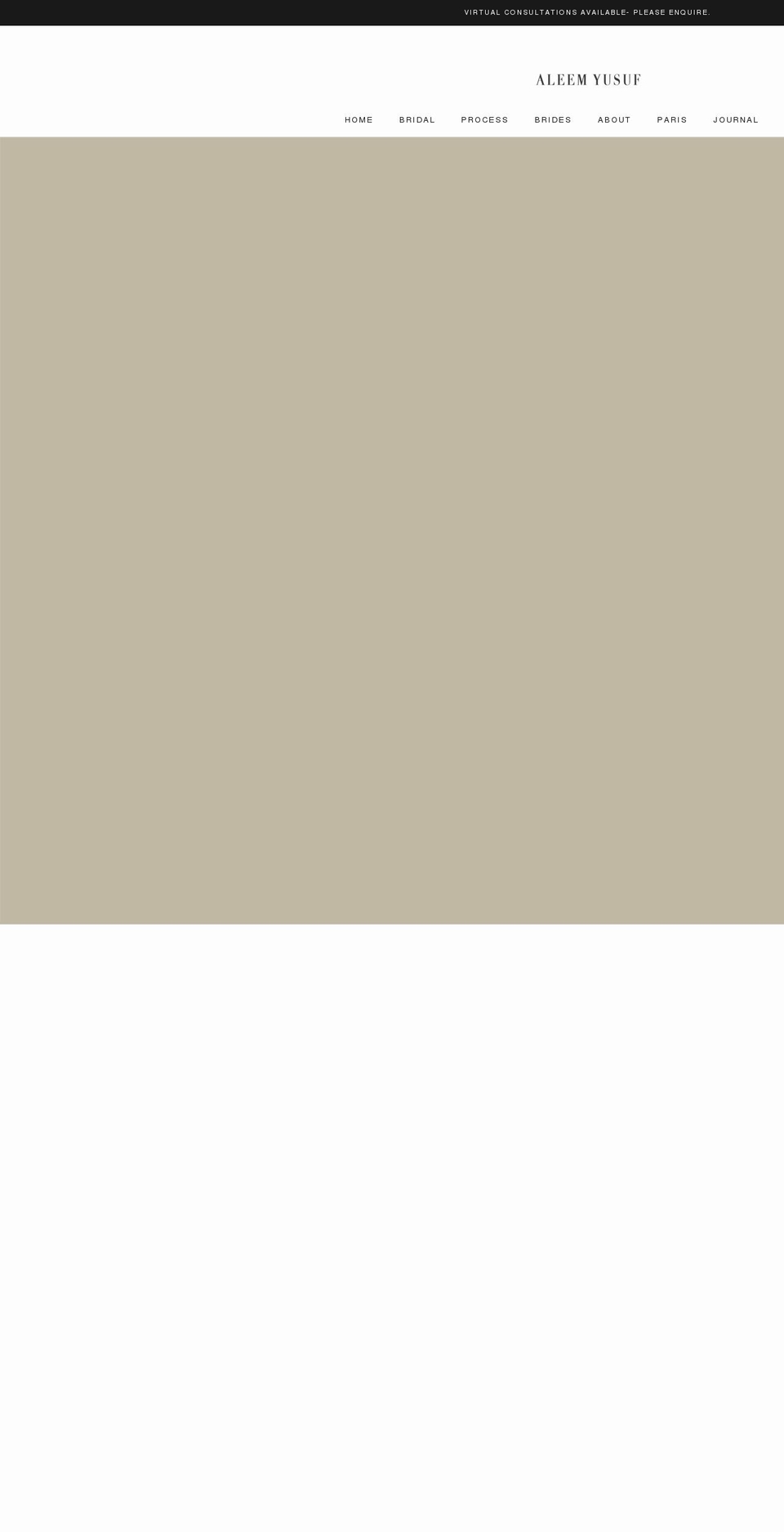 aleemyusuf.com shopify website screenshot