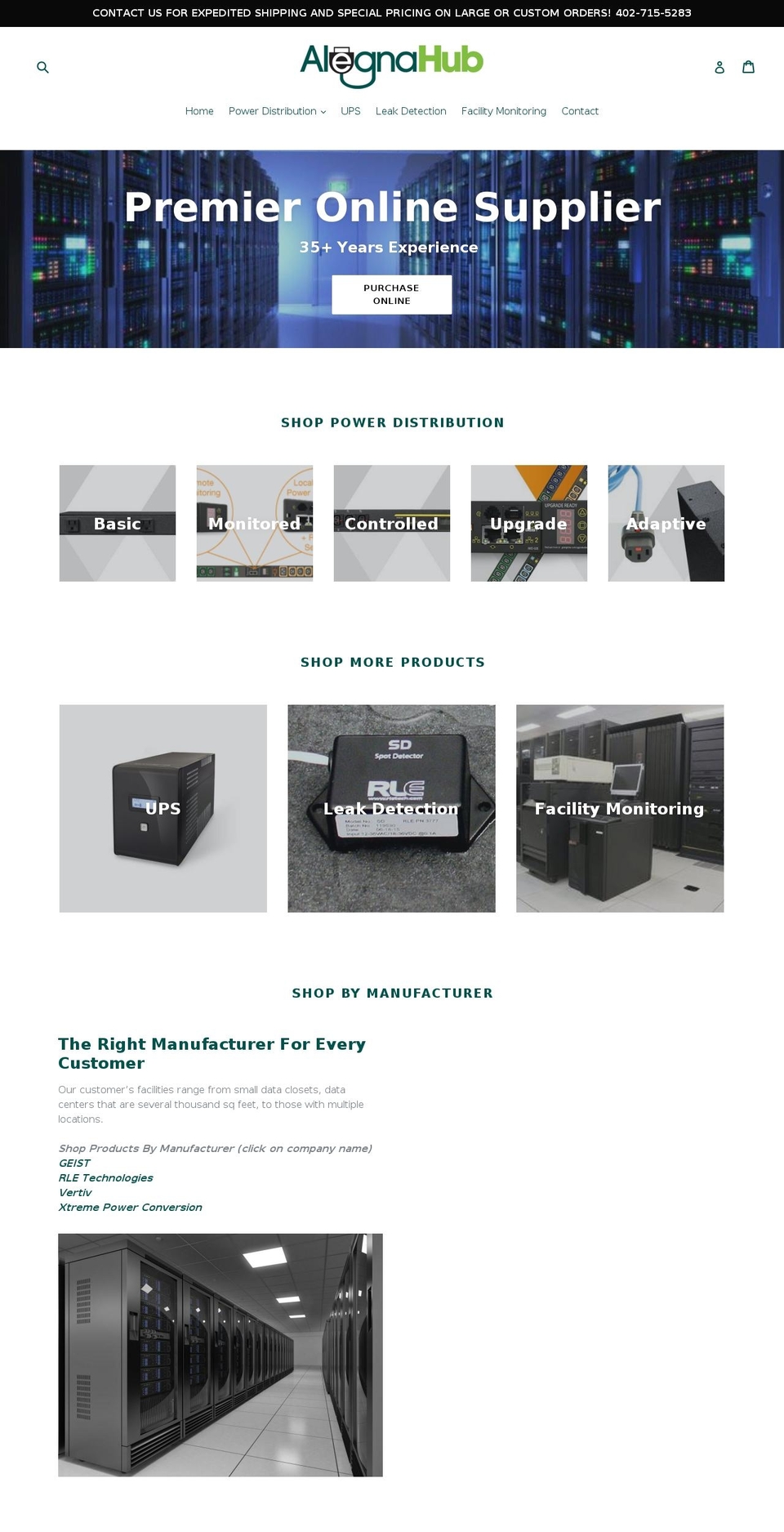 alegnahub.com — Shopify storefront screenshot