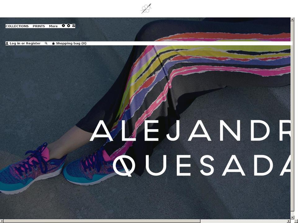 alejandraquesada.com shopify website screenshot