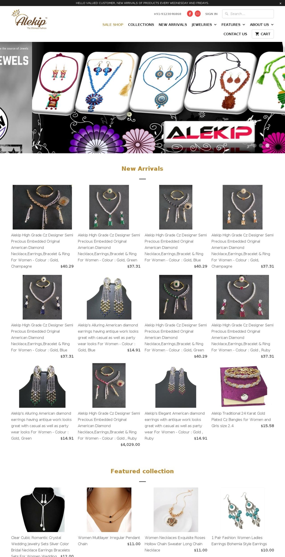 alekip.com — Shopify storefront screenshot