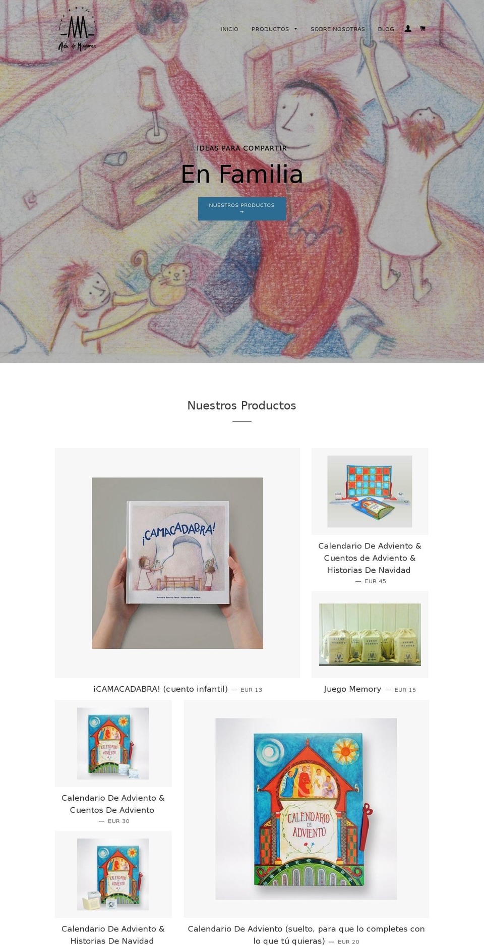 alendeningures.com shopify website screenshot