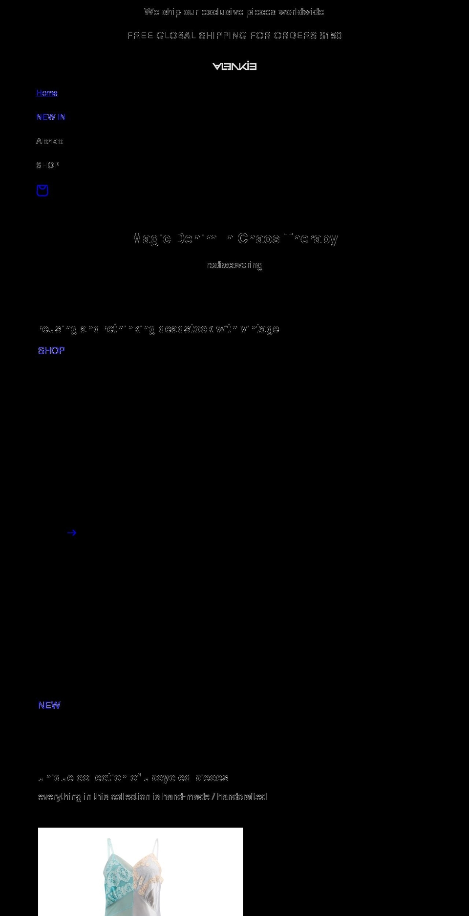 alenkie.com shopify website screenshot
