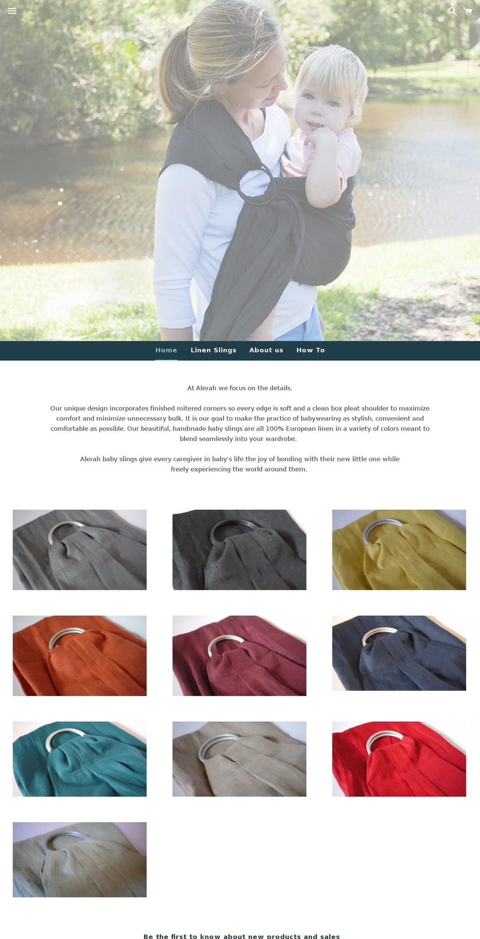 alerah.com shopify website screenshot