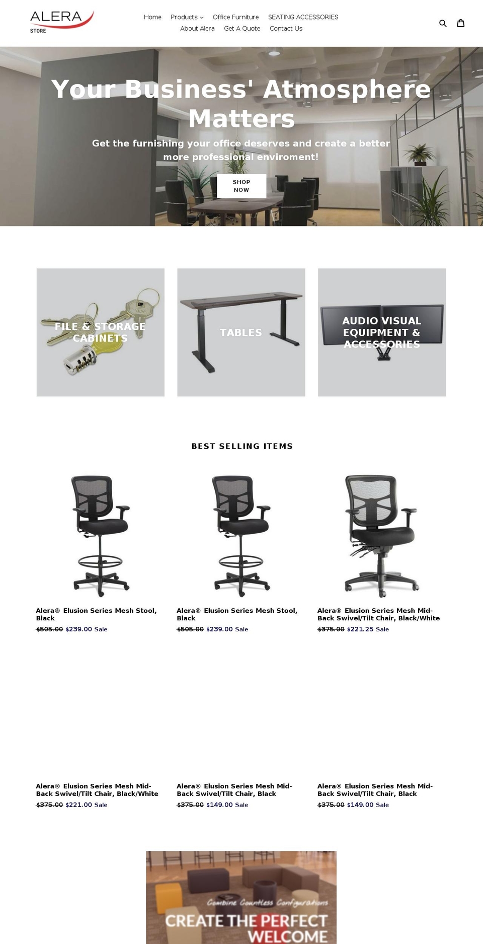 alerastore.com — Shopify storefront screenshot