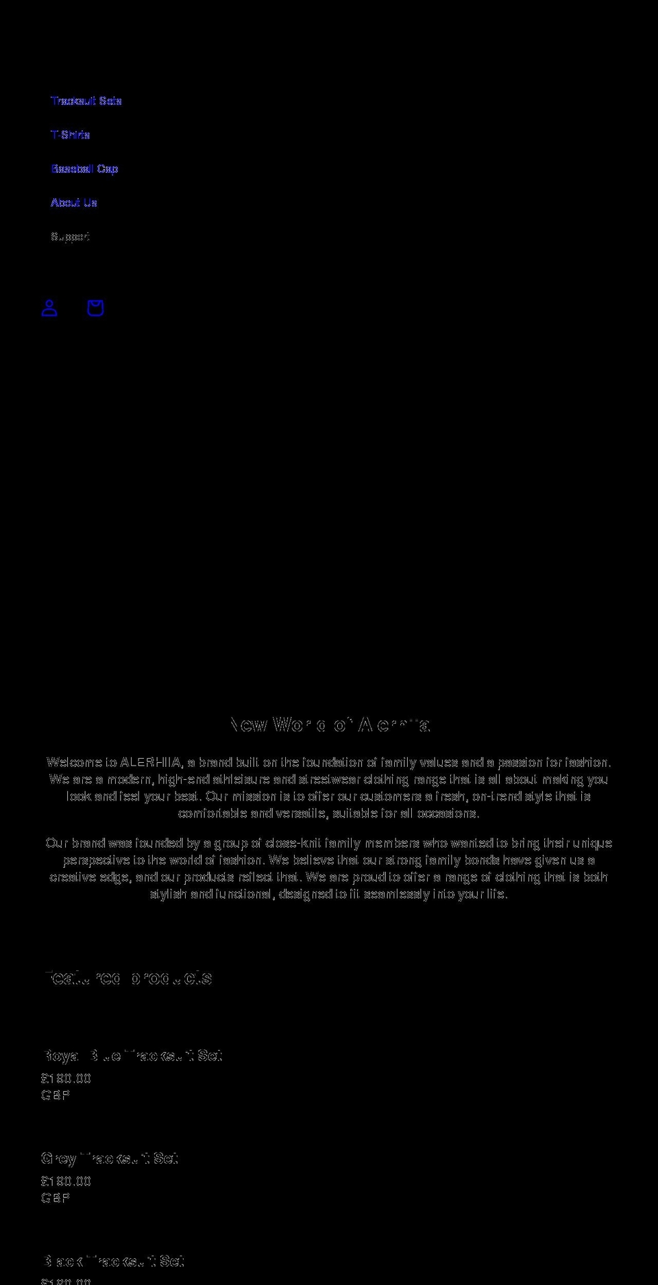 alerhiia.com shopify website screenshot