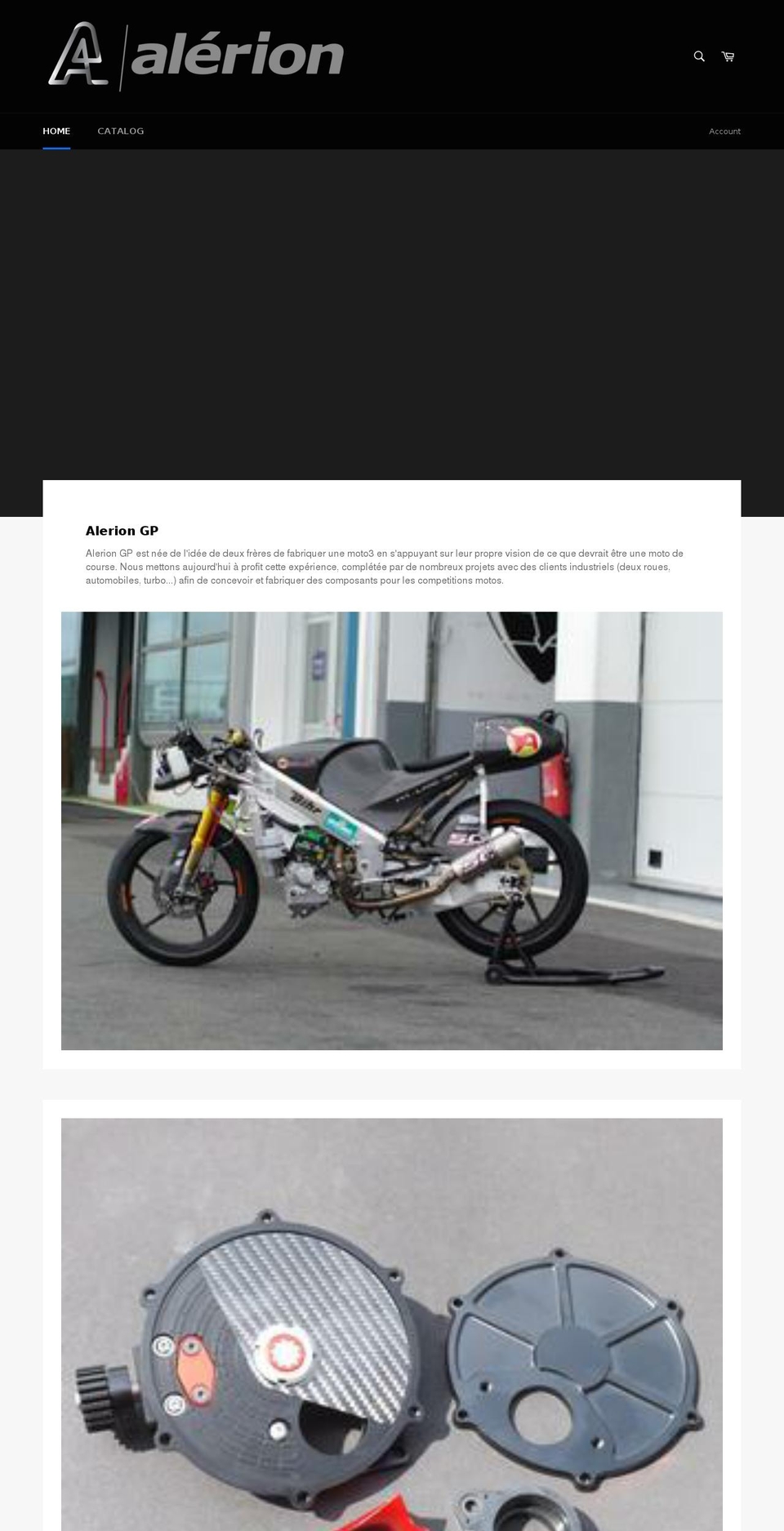 alerion-gp.com — Shopify storefront screenshot
