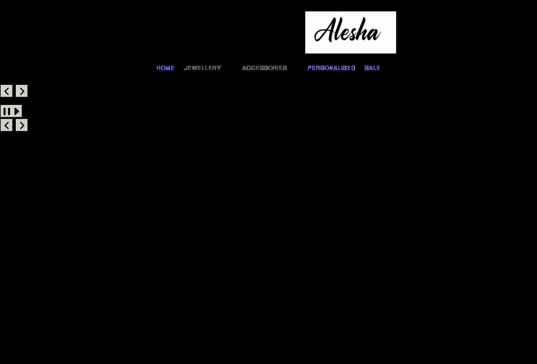 aleshajewellery.com shopify website screenshot