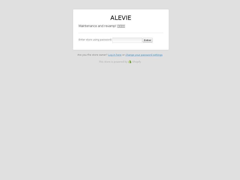 fashion-r13 Shopify theme site example alevie.com