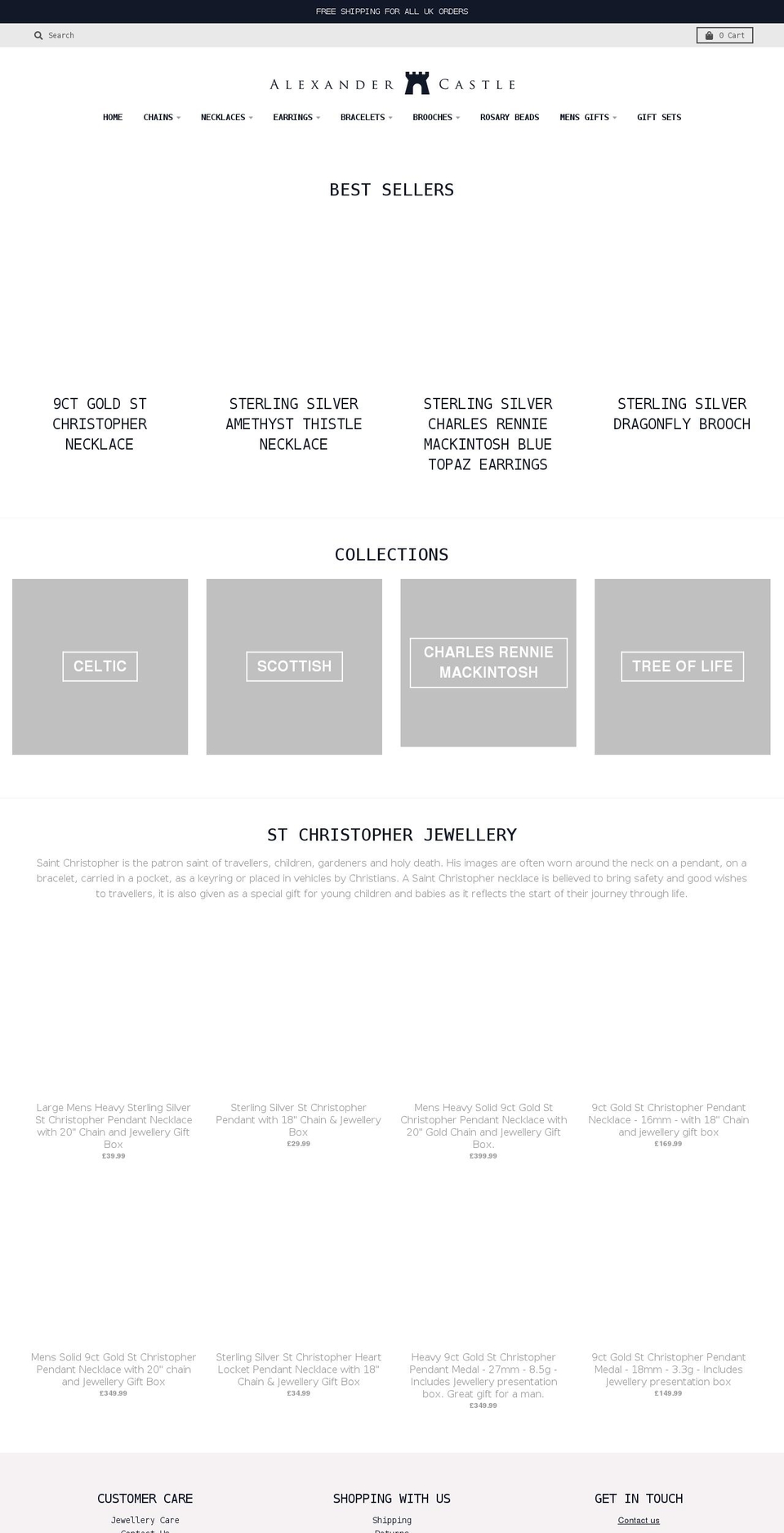 alexandercastle.com shopify website screenshot