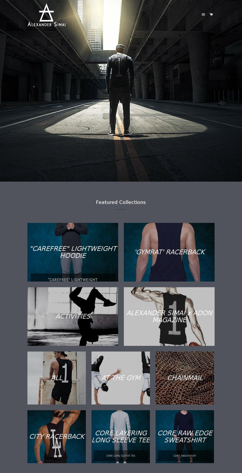 alexandersimai.com shopify website screenshot