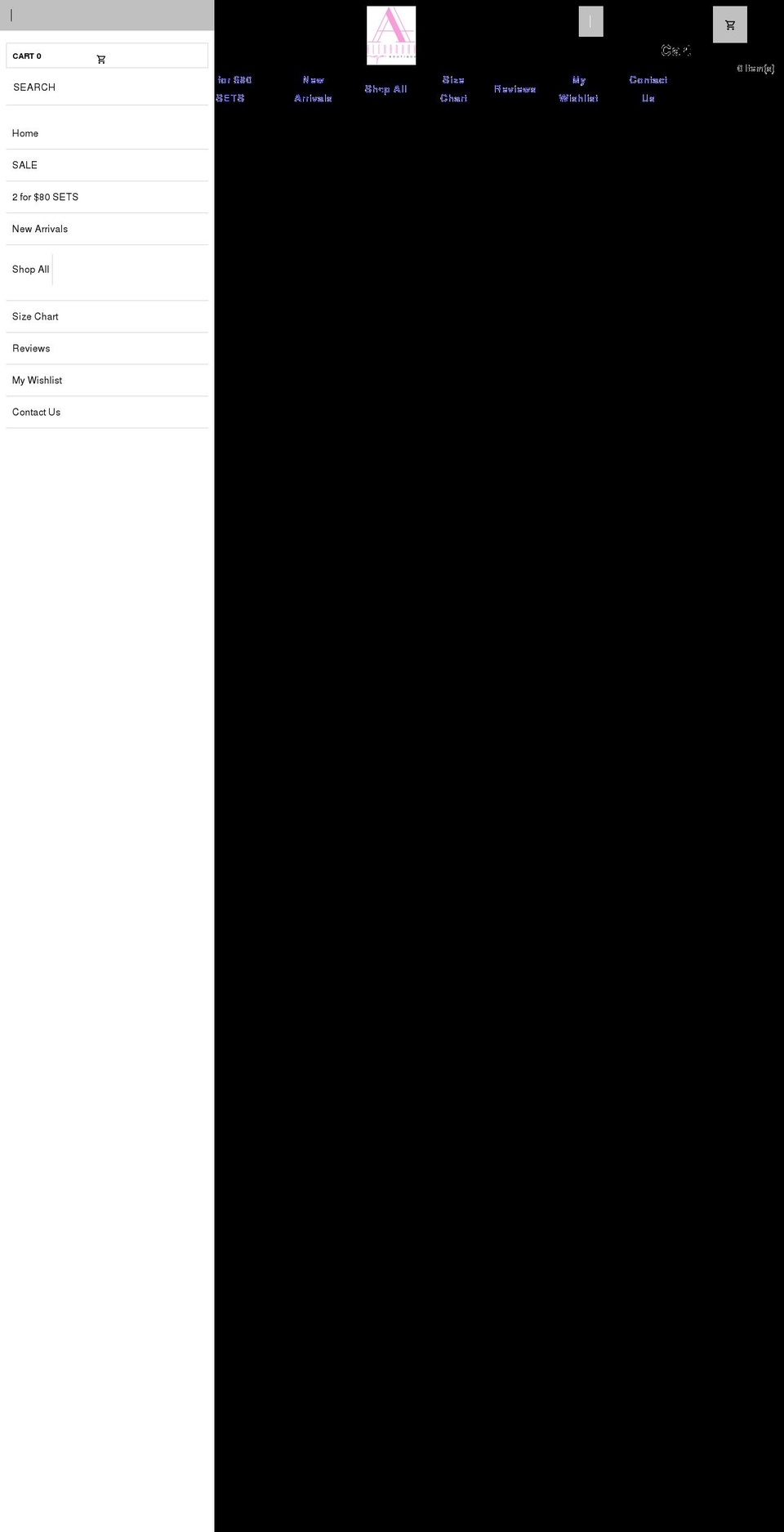 alexandrangoboutique.com shopify website screenshot