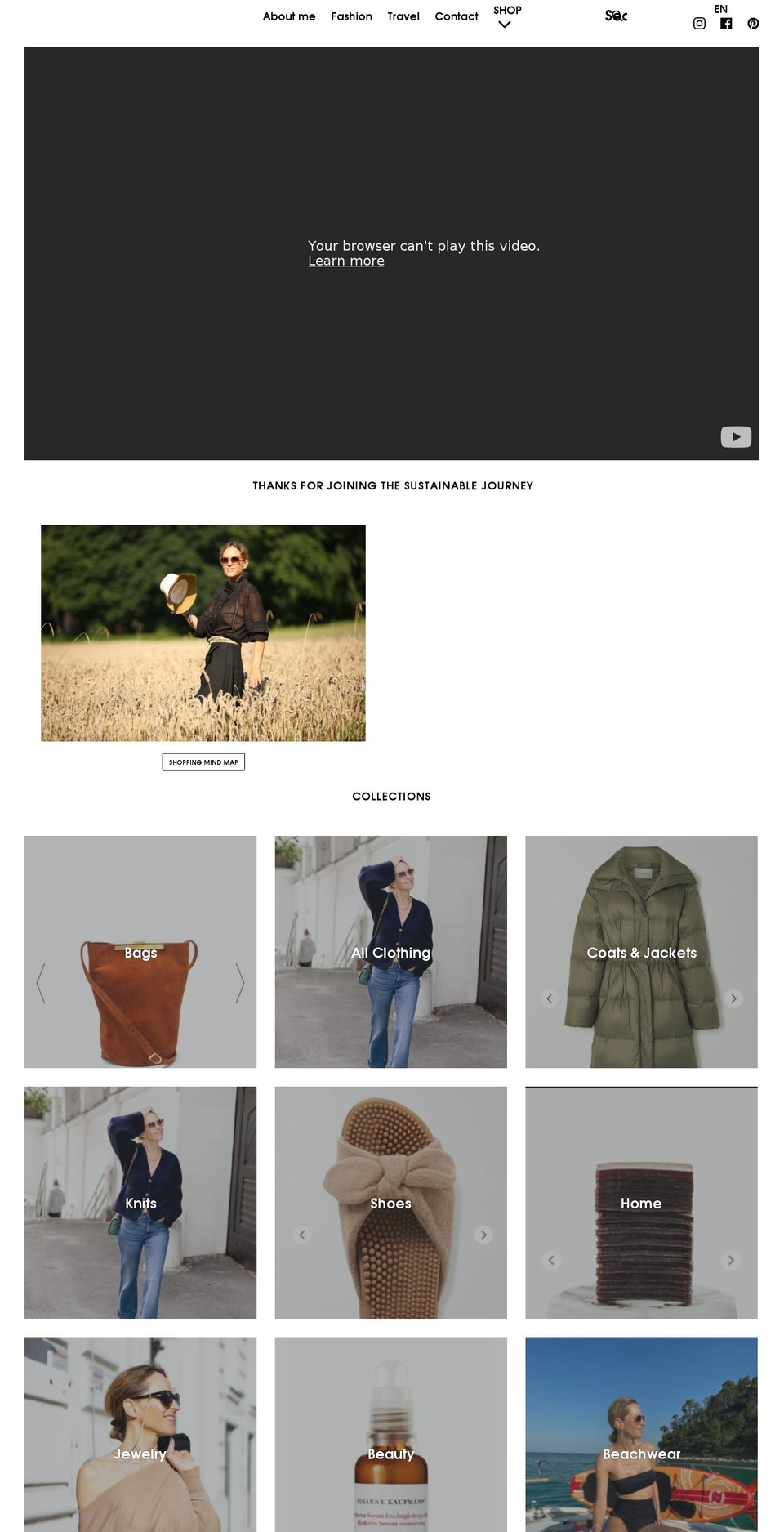 alexandras.me shopify website screenshot