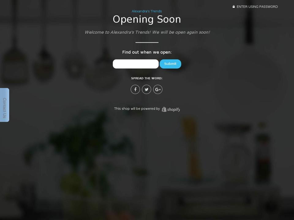 alexandrastrends.com — Shopify storefront screenshot