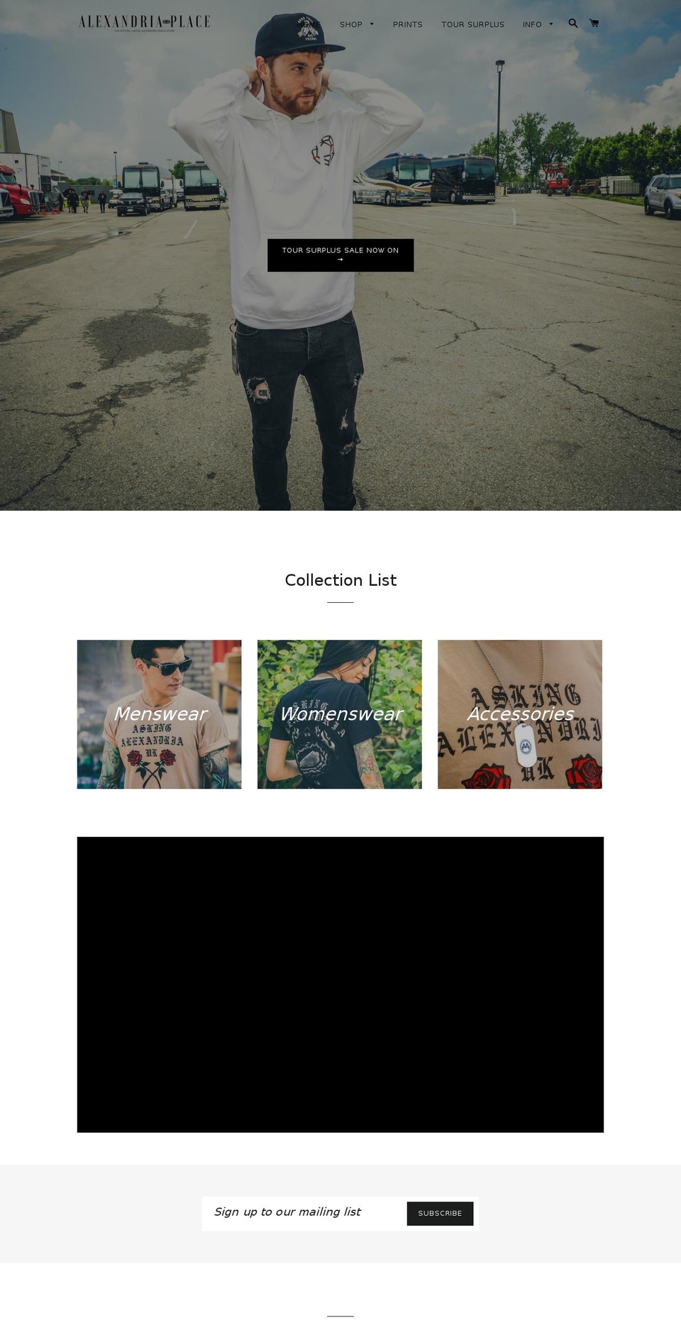 alexandriaplace.co shopify website screenshot