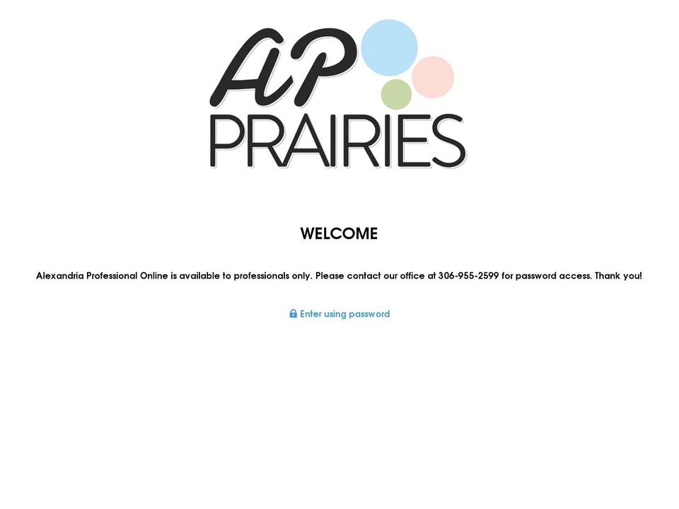 alexandriaprofessionalonline.com — Shopify storefront screenshot