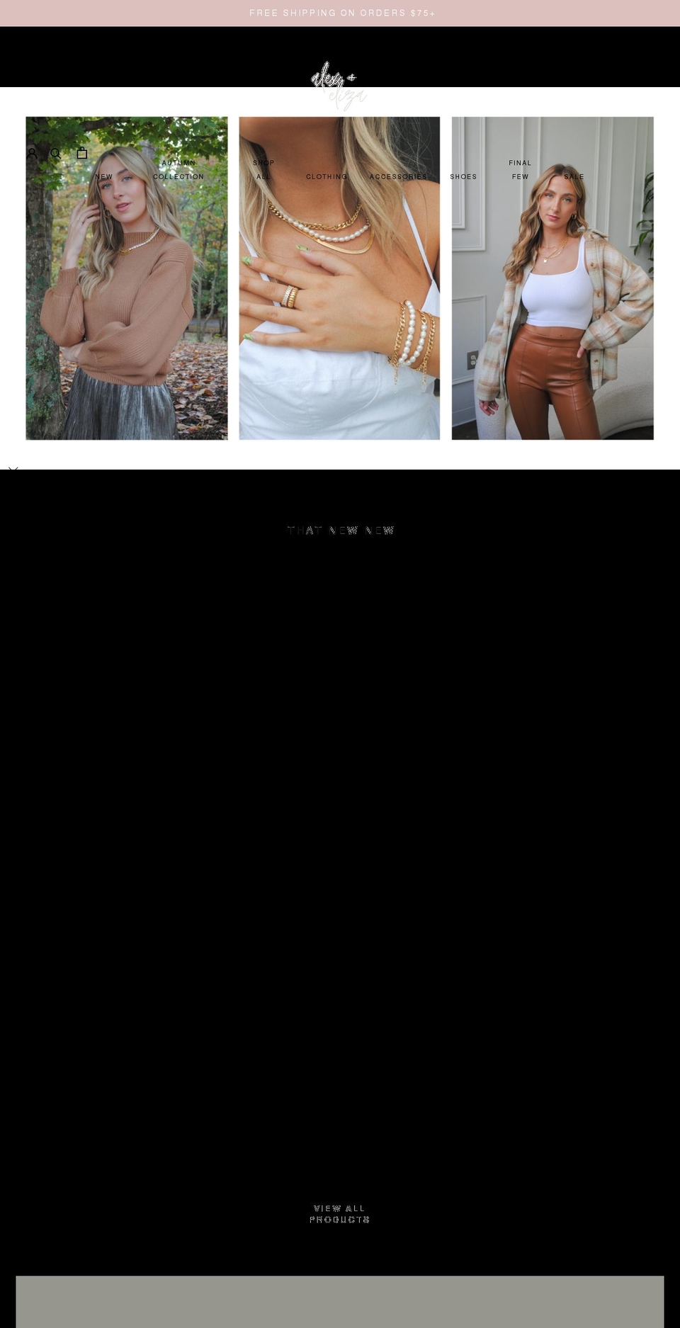 alexeliza.com shopify website screenshot