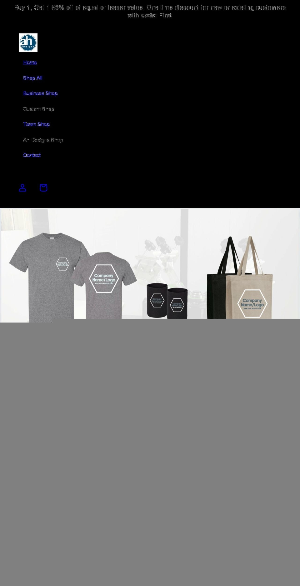 alexharperdesigns.com shopify website screenshot