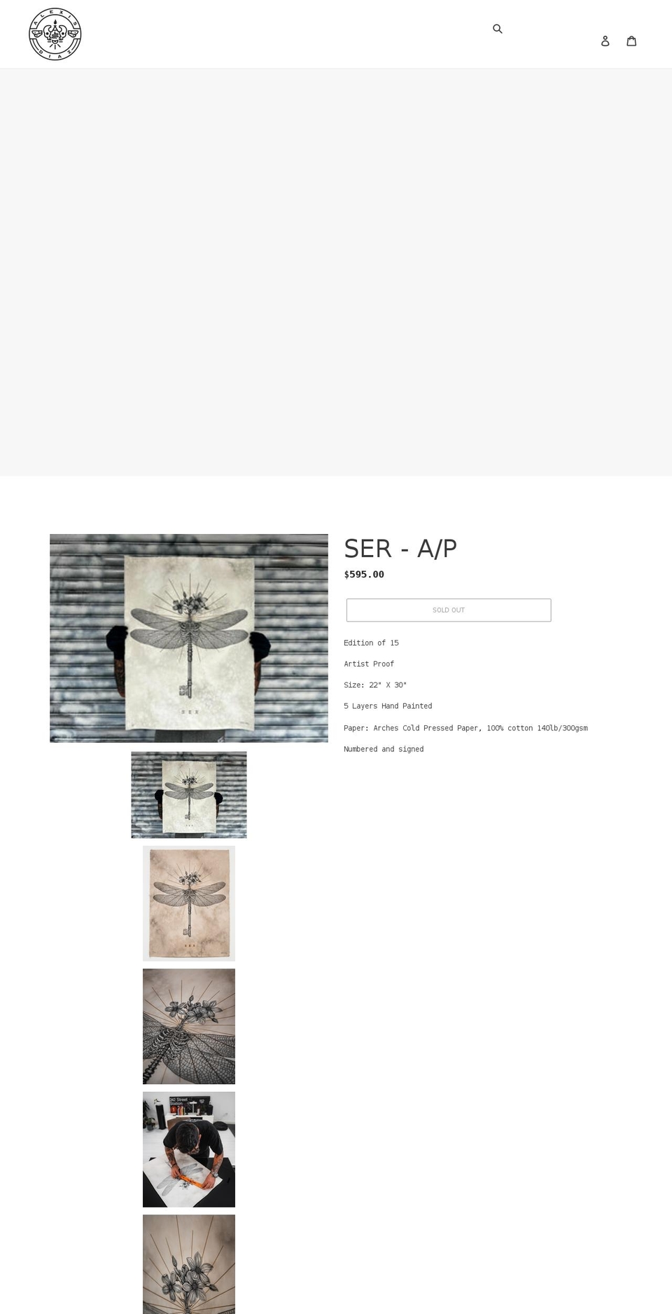alexis-diaz.myshopify.com shopify website screenshot